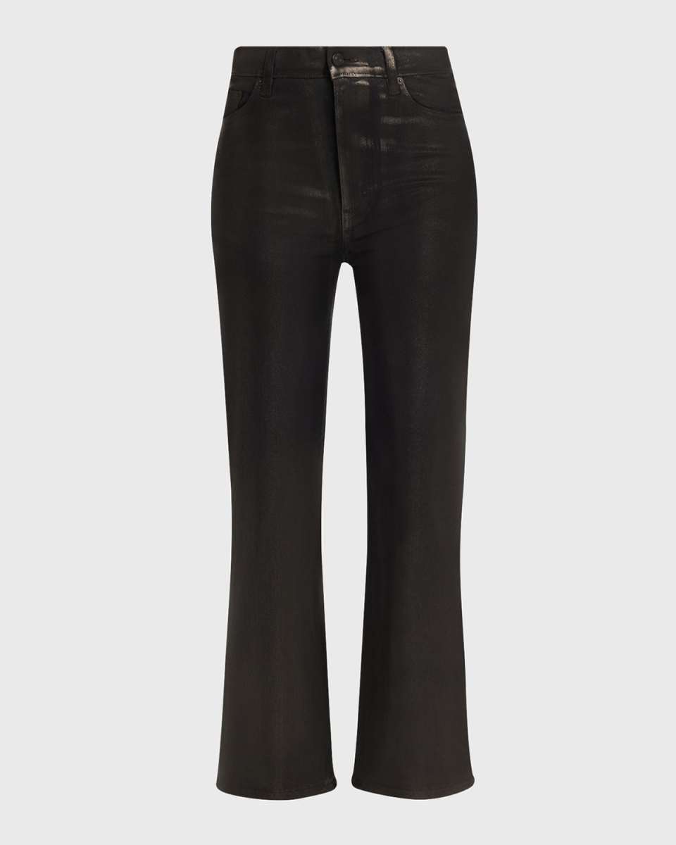 Le Sleek Straight Coated Jeans